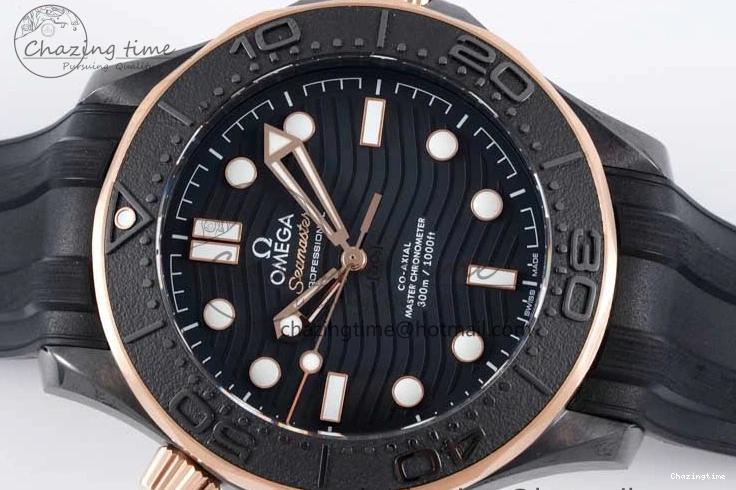 0521 Stretchable Seamaster Diver 300M ORF 1:1 Best Edition Black Ceramic Black Dial on Black Rubber Strap A 7794